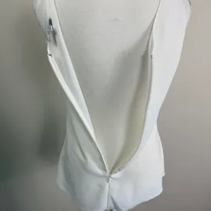 REISS Cream Knotted Shoulder Draped Sleeveless Blouse Top Size US 4 UK 8 EU 36 thumbnail 6