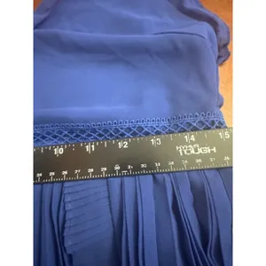 Lulus Never a Dull Moment Royal Blue Tie-Strap Pleated Midi Dress SIZE L thumbnail 9