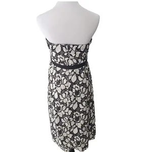 Motherhood Maternity‎ Strapless Dress Lace Floral Black/White Size Small thumbnail 5