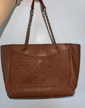 Tory Burch Bryant Embossed Leather Tote braw thumbnail 1