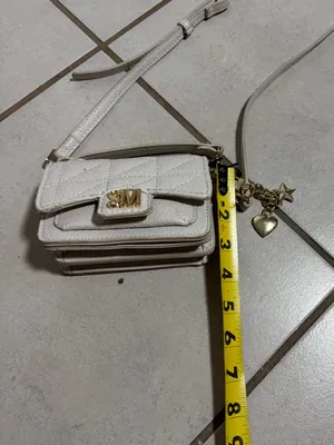 Steve‎ Madden Women Beige/White Quilted Mini Micro Crossbody Bag Charms. thumbnail 5