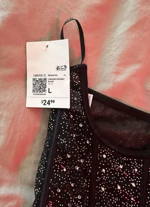 Forever 21 Rhinestone Underbust Corset Top thumbnail 5