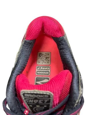 Brooks Ghost 6 wms black red walking running sneakers sz 8.5B SKU 10-705 thumbnail 8