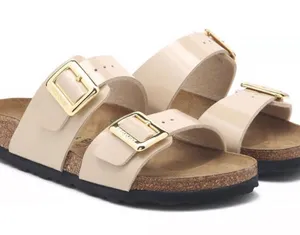 Birkenstock Sydney Luxe buckle sand patent thumbnail 1