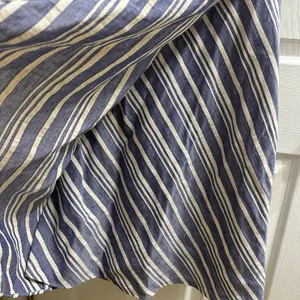 Linen Cotton Blend Antonio Melani Striped Sleeveless Dress 0 XS Natural Fibers thumbnail 6