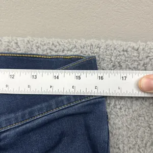 Betabrand Mid Rise Bootcut Jeans Pull On Stretch Retro Festival Women Large x 33 thumbnail 6