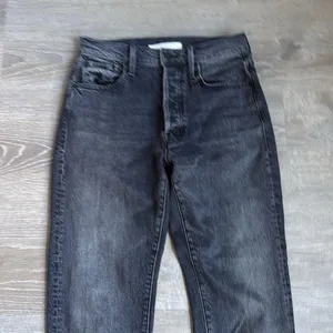 MOTHER High Waisted Hiker Hover Jeans Roadtrip Renegade Black 26 thumbnail 5