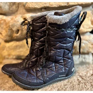 Columbia Powder Summit II Black Gray Down Faux Fur Waterproof Winter Boots 8.5 thumbnail 3