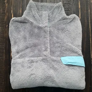 JACHS Cabin Fuzzy Fleece Snap Pullover Jacket Womens Size Small thumbnail 1