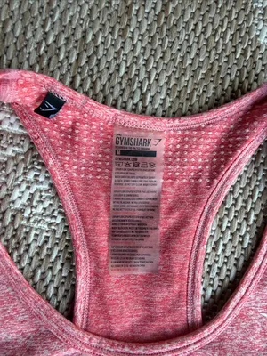 Gymshark Pink Seamless Performance Racerback Tank thumbnail 2