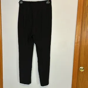 Anthropologie Black Pintuck Ankle Zip Leggings Slim Pants‎ Small NWT thumbnail 5