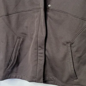Reebok RBX zip up and snap closure hooded hoodie warm gray sweatshirt sz Large thumbnail 2