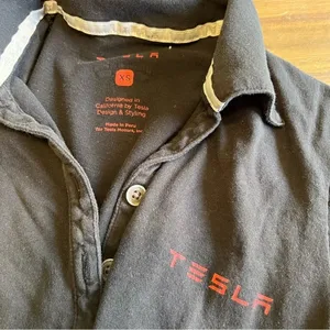 Tesla Black Logo Polo Size XS thumbnail 4