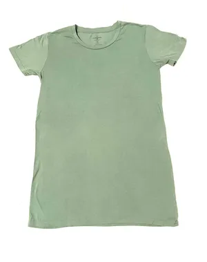 Sage green T-shirt dress thumbnail 1