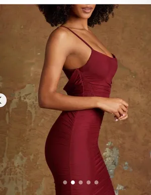 Oh Polly Red Midi Dress thumbnail 3