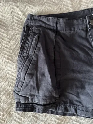 Converse Women's Dark Gray Casual Pleated Shorts thumbnail 4
