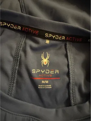 Spyder Active Long Sleeve Performance Shirt in Blue, Size M thumbnail 3