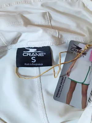 Crane White and Green Athleisure Skort NWT Size Small Flaw thumbnail 7