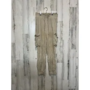 Brown flare tan pants thumbnail 3
