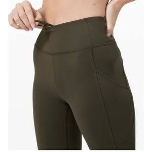 Lululemon Invigorate High Rise Tight 25” Leggings In Dark Olive Women’s Size 10 thumbnail 5