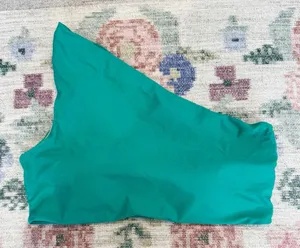 Summersalt Ruched Sidestroke Bikini Top Size 14 Teal Vacation Beach Travel thumbnail 1