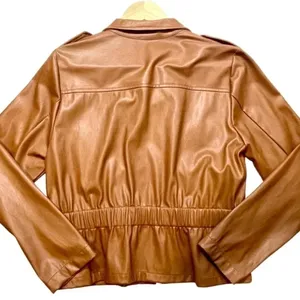 New York & Company Faux Leather Moto Jacket Size Large NWT thumbnail 6