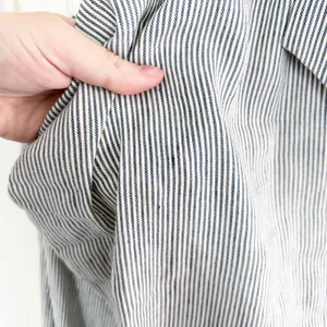 Antonio Melani Charlie Striped Linen Blend One Shoulder Bow Shift Mini Dress thumbnail 5