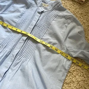 Abercrombie & Fitch poplin cotton eyelet top thumbnail 9