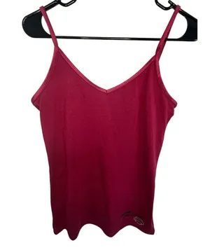 Harley Davidson Maroon Camisole With Embroidered Logo And Rhinestones thumbnail 2
