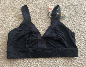 CD12 Woman bra breastfeeding black large sport comfy new thumbnail 1