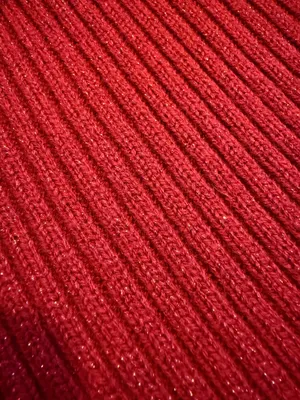 Red Turtleneck Sweater Size M thumbnail 5