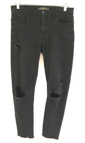 Lucky Brand Black Brooke leggings busted‎ knee jeans 6/28 thumbnail 1