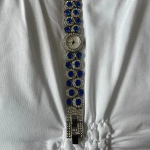 Silver And Blue Suzanna Somers Rhinestone‎ Watch thumbnail 6