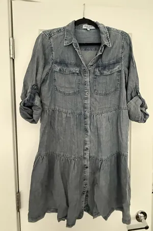 denim dress Blue thumbnail 1