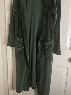 Sofia Intimates Sofia Vergara Corduroy Fleece Robe Wide Leg Pants Lounge Set M thumbnail 4