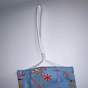 Old Navy NWOT Blue Peppermint Sloth Face Mask thumbnail 3