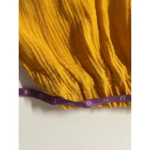 SHEIN Curve Mustard Yellow Gauzy Summer Shorts Size 2XL thumbnail 5