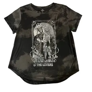 Disney Nightmare Before Christmas T-Shirt‎ Womens 3XL Black Jack & Sally thumbnail 2