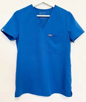 Figs Catarina Scrub‎ Top XS Medical Nurse Technical Comfort Work V Neck thumbnail 1