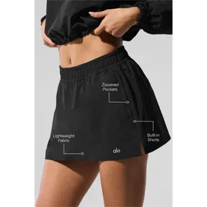 Alo Yoga Alumni Tennis Skirt Black S thumbnail 2