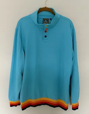 ALDI Blue pop over top Quarter Button Size L thumbnail 1
