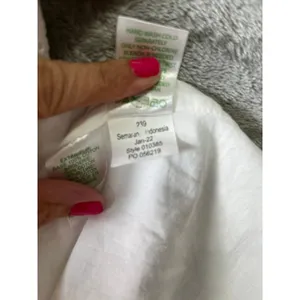 Lilly Pulitzer Emie Dress White‎ Eyelet Babydoll Fit Flare Cottagecore Size 10 thumbnail 10