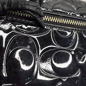 Coach Black Patent Leather Wristlet thumbnail 6
