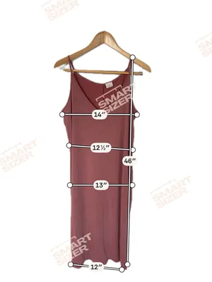 a new day Mauve Slip Midi Dress with V-Neck thumbnail 2