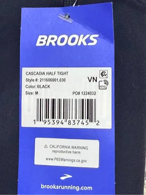 BROOKS Cascadia running biker Shorts Tights size Medium black thumbnail 12