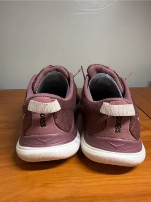 Hoka Women's Hupana Flow‎ Wool Mauve Pink Sneaker Running Shoe Comfort W7.5 thumbnail 4