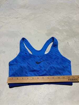 Nike Blue Racerback Sports Bra medium thumbnail 3
