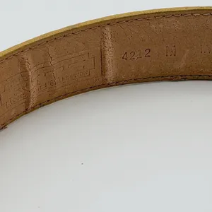 Ritz Size M Gold Leather Belt Braided Wrapped Buckle Boho Western 80s Style thumbnail 5