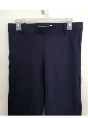 Betabrand Navy Blue flare Dress Pants Yoga Pants Medium Long work trousers thumbnail 9