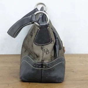 Dooney & Bourke Signature Leather & Canvas Shoulder Bag thumbnail 3
